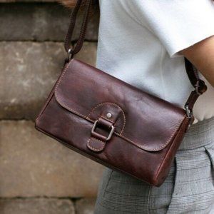 Jack Georges Emma Petite Crossbody Brown NWT